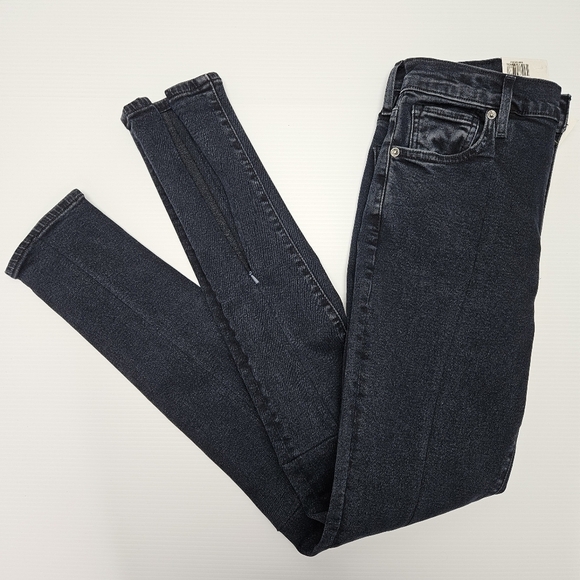 Levis Jeans Made & Crafted Size 27 High Waist Skinny Zippered Leg Dark Wash NWT - Picture 6 of 16